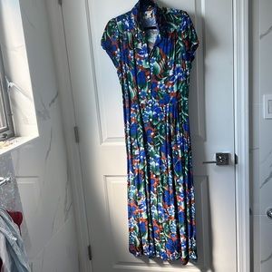 Jcrew floral maxi dress